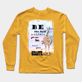 Girafficorn - Unicorn Giraffe Art Long Sleeve T-Shirt